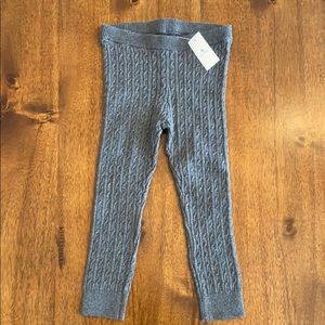 Baby Gap Toddler Girls Knit Leggings, Gray Size 3